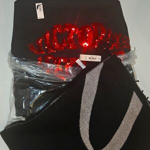 NEW Victoria's Secret Sequin Tote Bag & Throw Blanket